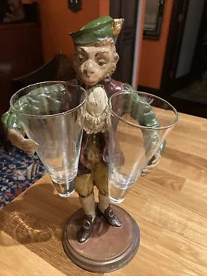 Vintage Butler Monkey Two Hand Drink Holder Resin Composition Maitland Smith? • $100