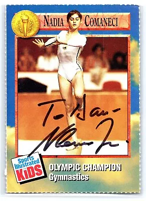 Nadia Comaneci Signed Autographed Card 1992 Sports Illustrated For Kids #60 • $69.95