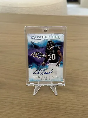 2021 Panini Origins Established Signatures Ed Reed Auto 7/25 Baltimore Ravens • $149.99