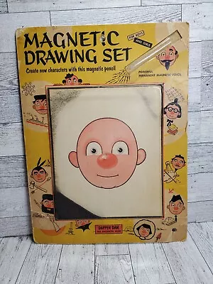 Vintage Dapper Dan Magnetic Man Face Drawing Set Smethport 1950s • $24.99