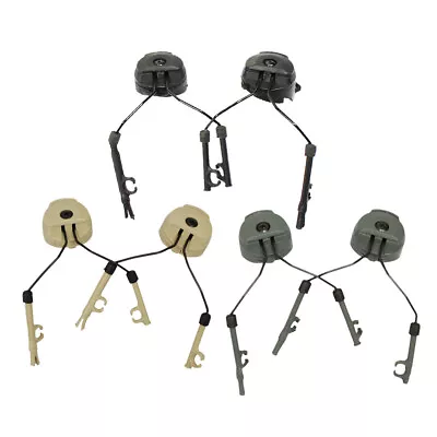 Tactical Bracket Holder For Fast Helmet 20mm Guide Rail & Comtac II 2 Headset • £15.95