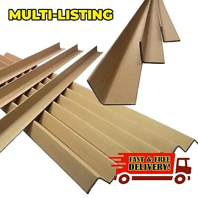 High Quality Cardboard Edge Guards Pallet Protectors Strips Corners *full Range* • £24.50