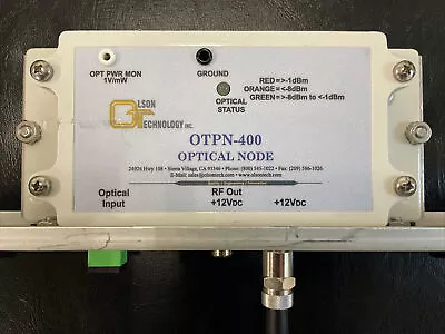 Olson Technology OTPN-400C 1310nm PremiseNode Fiber Optic Receiver CableTV CATV • $199.99