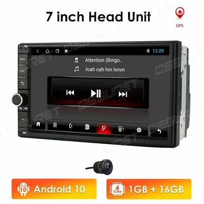 Double 2 Din 7 Android10 WIFI USB Car Stereo Radio In Dash Tablet GPS+HD Camera • $129