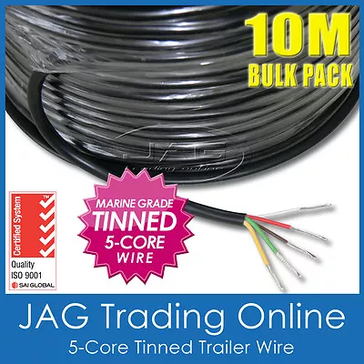 $41.75 • Buy 10M X 5-CORE MARINE GRADE TINNED WIRE - TRAILER/BOAT/AUTOMOTIVE/ELECTRICAL CABLE