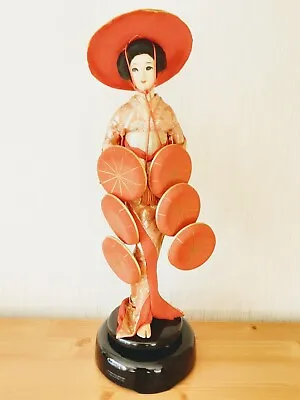 £25 • Buy Vintage Japanese Rotating Musical Geisha Lady Figure 