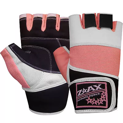 £4.99 • Buy Ladies Weight Lifting Gloves Gym Workout Body Building Training Yoga Leather S-M