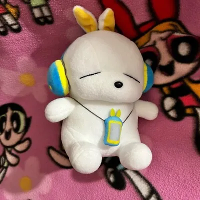 Mashimaro White Rabbit MC0502 Kim Jae-In Headphone Plush 8  Stuffed Toy Doll • $25