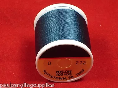  Fishing Rod Whipping Thread  100 Yds Turquise Blue Dun Fishawk Grade D • £9.07