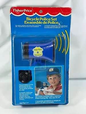 Rare VTG 1991 Bike Horn / Police Siren / Fisher Price W Hat / Bicycle • $29.14