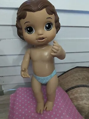 2017 BABY ALIVE Doll Hasbro Brunette Baby Green Eyes Boy ? Girl ? • $8