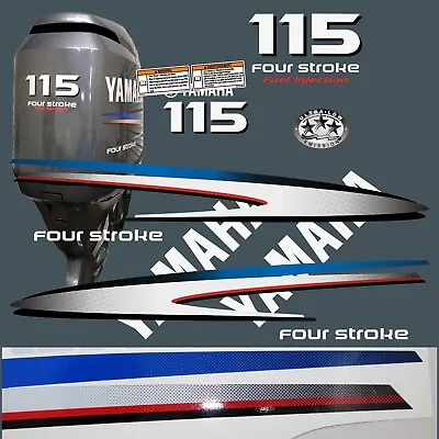 For YAMAHA F 115 Four Stroke Outboard Vinyl Decal Set From BOAT-MOTO / Sticker • $48