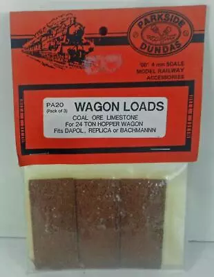 £4.99 • Buy Parkside Dundas Pack Of 3 Wagon Loads Coal For Lima Dapol (Brown) Parkside PA20