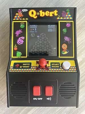 2016 QBert Classic Mini Table Top Battery Powered Arcade Game Working • $10