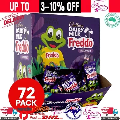 Bulk Lot 72 X Cadbury Dairy Milk Chocolate Freddo Frog 12g Bars Frogs Bar Fresh • $31