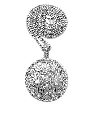 Hip Hop NBA YoungBoy 4KT Icy Pendant & 18  20  24  Cuban Rope Box Chain Necklace • $17.99