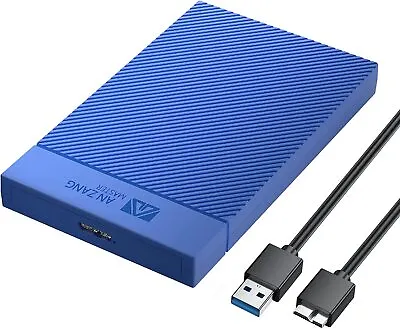 $9.99 • Buy 2.5  External Hard Drive HDD/SSD Enclosure Case SATA USB3.0 To SATA III Blue