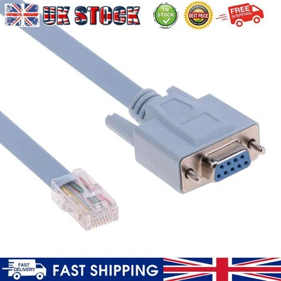 £5.39 • Buy RJ45 Male To DB9 Female 1.5m Network Console Cable For Cisco Switch Router UK