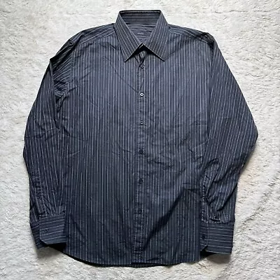 Vintage 2000s Gucci Mens Long Sleeve Button Up Dress Shirt Blue Size 42 / 16 1/2 • $34.99