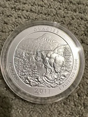 2011 Glacier America The Beautiful 5 Oz Of .999 Silver Satin Finish Specimen! P • $300