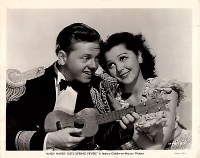 Mickey Rooney + Ann Rutherford In Andy Hardy Gets Spring Fever 1939 Photo K 330 • $19.99