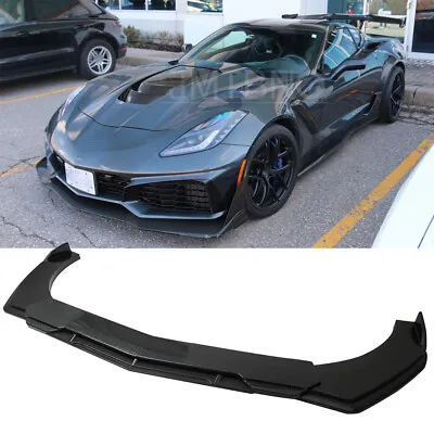 For Chevrolet Corvette C5 C6 C7 Carbon Fiber Front Bumper Lip Spoiler Splitter • $89.59