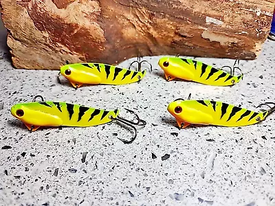 Vibrating Blade Baits 1/2oz Custom Paint Fishing Lures Sonar Four Bait Lot • $19.95