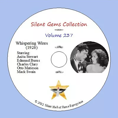 DVD  Whispering Wires  (1926) Anita Stewart Edmund BurnsClassic Silent Drama • $34.99