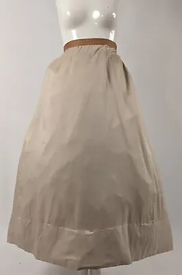 Victorian 19th Century Ivory Silk Crepe Bustle Skirt • $231.27