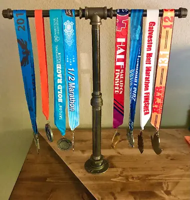 SPORTS MEDAL DISPLAY HOLDER TABLETOP ORGANIZER 26.213.110k5k IRONMAN • $88