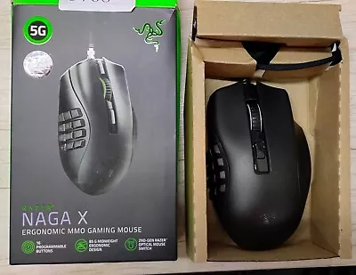 Razer Naga X Wired MMO Gaming Mouse 18000 DPI RZ01-03590100-R3U1 (Box Opened) • $99.99