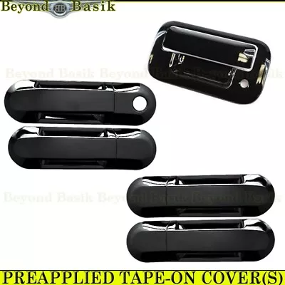 $33.65 • Buy 2007-2010 Ford Explorer Sport Trac GLOSS BLACK 4 Door Handle COVERS+Tailgate WKH