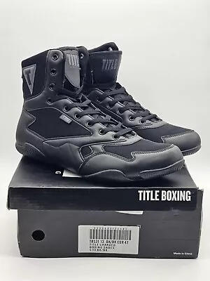 TITLE Boxing Total Balance Boxing Shoes - Black - US Size 13 TBS31 • $69.99