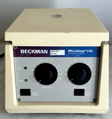 Beckman Microfuge Lite Centrifuge 365606 With F1802 Rotor T0142 • $140