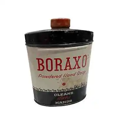 Vintage 1940's Boraxo Powdered Hand Soap Tin 8oz. • $18