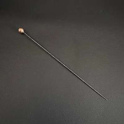 Antique Vintage 9ct Carat Gold Ball Metal Stick Hair Hat Pin Great Condition • $95