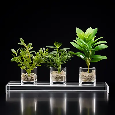 Acrylic Window Display Shelves Risers Stands For Window-sill Plant In Pots • £10.08