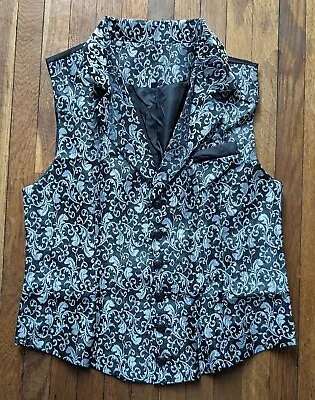 Men's Steampunk Vest Victorian Suit Renaissance Waistcoat Wedding Tuxedo Size SM • $17.99