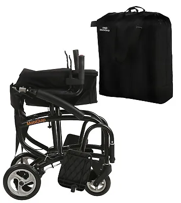 MobiQuip 8kg Travel Wheelchair Ultra Lightweight Portable Transit Travel Chair • £199