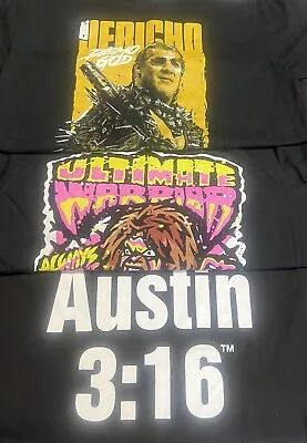 WWE T’s Lot Of 3 Stone Cold Steve Austin Chris Jericho Ultimate Warrior • $15