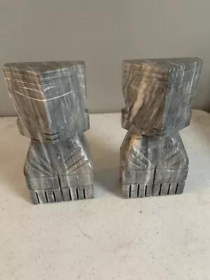 Solid Marble Bookends Aztec Egyptian Hawaiian • $17.50