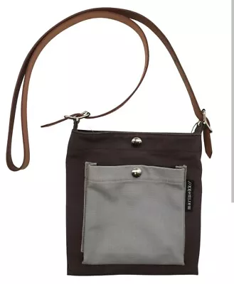 Marimekko Toimi Pasi Canvas Bag Pockets Finnish Design Handbag Messenger Small • £15