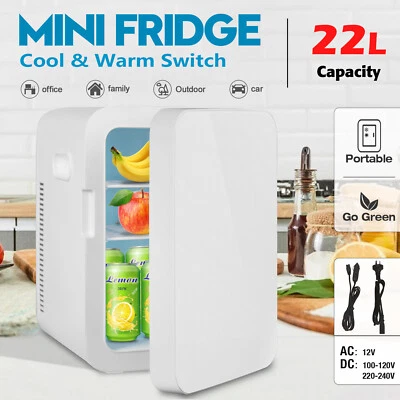 $119.95 • Buy 22L Mini Makeup Fridge Portable Car Refrigerator AC/DC Powered Cooler And Warmer
