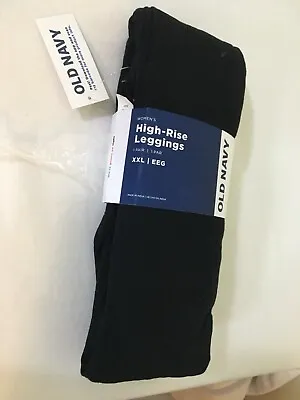 NWT Old Navy Women's High Rise Black Jersey Leggings Pants XXL2X3X4X • $12.95