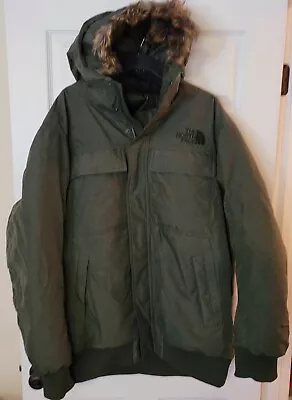 The North Face Men's Gotham II Goose Down  Parka Green  Mens Size XXL See Pics • $108.79
