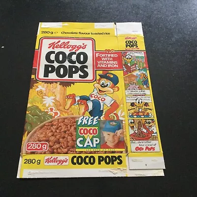Vintage 1990s Kelloggs Coco Pops Original Cereal￼ Box • £10