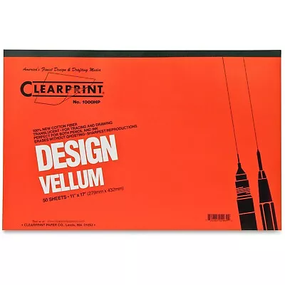 Chartpak Vellum Pad 50 Sheets Acid-free 11 X17  White 10001416 • $35.64