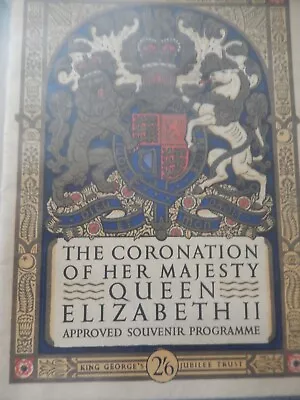 The Coronation Of Her Majesty Queen Elizabeth 11 Souvenier Program • £6.50