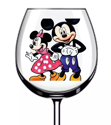 12x Mickey And Minnie Mouse Wine Glass Bottle Laptop Vinyl Sticker Decal A3962 • £3.99