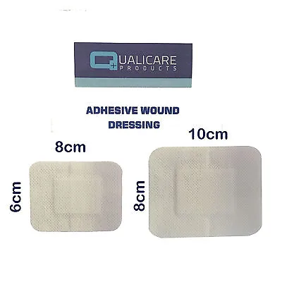 Qualicare Premium Sterile First Aid Adhesive Wound Cut Fabric Plaster Dressings • £19.39
